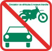 Automobiles et 2 roues interdits