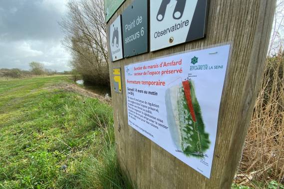 Fermeture temporaire exceptionnelle du sentier du marais d'Amfard le samedi 14/03
